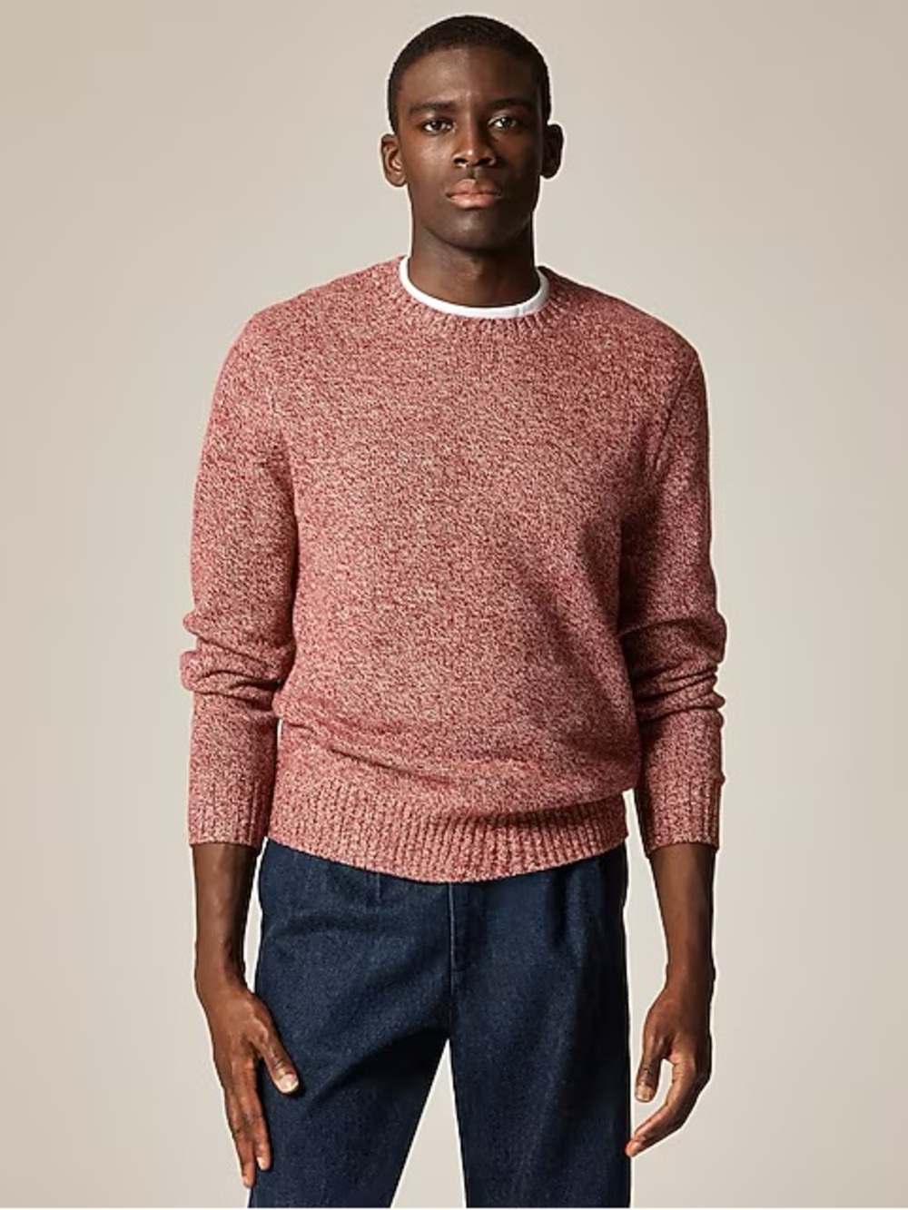 J. Crew Men’s Rugged Merino Marled Sweater size M